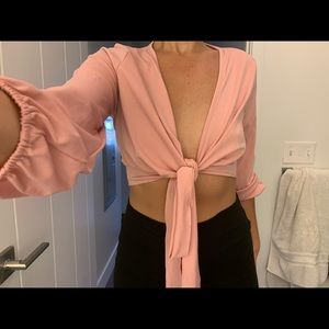 Pink Tie Shirt